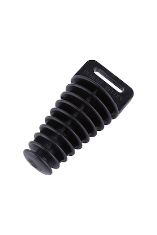 Kosona Motosiklet Atv Egzos Borusu Koruması 27-48mm Tapered Fit Su Ve Nem Engelleme Siyah Kauçuk Tıkanıklığı