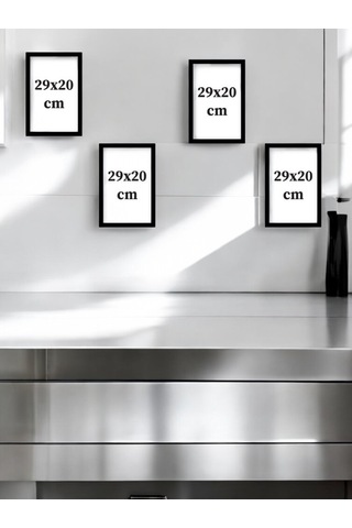 4 Parça Dekoratif A4 Mdf Tablo, Cafe Tabloları , Kahve Köşesi Tabloları , Duvar Tabloları , Çerçeve Görünümlü Dekoratif Hediyelik