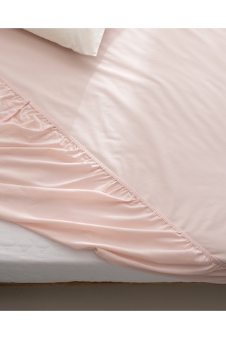 Madame Coco Manon Çift Kişilik %100 Pamuk Ranforce Lastikli Çarşaf - Açık Pudra Çok Renkli