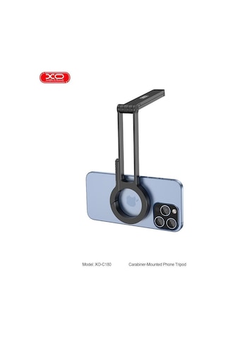 C180 Karabina Montajlı 360 Dönebilen Telefon Tripodu - Manyetik Telefon Standı