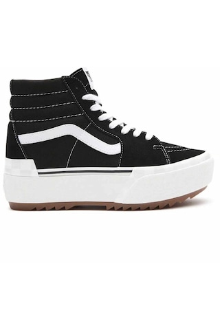 Bot Kadın Vn0a4btw5zn1 Ua Vans Sk8-hi Stacked Suedecanvas Blkblncdblnc Suedecanvas Blkblncdblnc