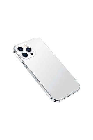 Apple Uyumlu iPhone 13 Pro Kılıf Zore Bobo Kapak Gümüş