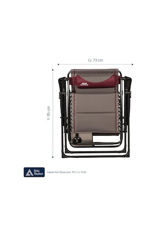 Aygaz Ekstra Geniş Alüminyum Şezlong Sandalye 120 Kg Kapasiteli, Konforlu Ve Şık Zero Gravity Lounger Tasarımı, Boyun Yastığı, Katlanabilir Yan Sehpa, Ayak Uzatma Desteği Koyu Gri