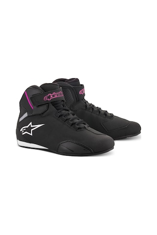 Alpinestars Stella Sektor Korumalı Kadın Motosiklet Botu Fuşya - Siyah
