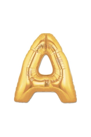 34 İnç A Gold Renk Harf Folyo Balon 34 İnç A Gold Renk Harf Folyo Balon