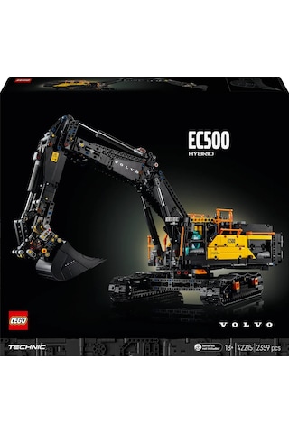 LEGO® Technic Volvo EC500 Hybrid Ekskavatör 42215- Yetişkinler için Motorlu İnşaat Aracı Yapım Seti (2359 Parça)