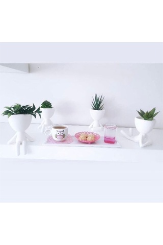 İnsansı Saksı 4 Lü Set