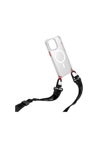 Skinarma Scout Xe Serisi Logolu Ayarlanabilir Telefon Boyun Askı Kayışı Siyah Siyah