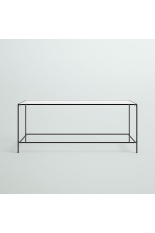 Flores Siyah Metal Orta Sehpa