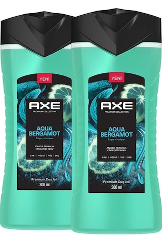 Axe Premium Collection Aqua Bergamot Duş Jeli 2 x 300 ML