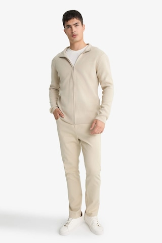 Defacto Standart Fit Dik Yaka Fermuarlı Triko Hırka C8158ax25aubg187 Bej