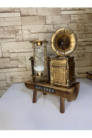 Kişi Özel Gramafon Kum Saati