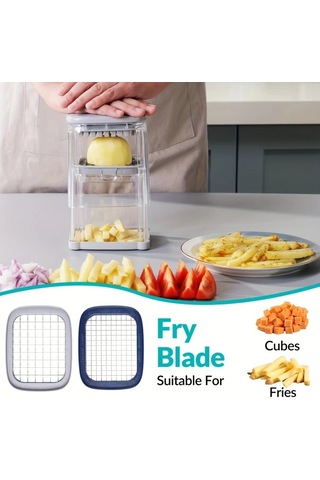 Dashanshop 1 Takım Çok Amaçlı Light Green Manuel Sebze Ve Meyve Doğrayıcı Paslanmaz Çelik Bıçaklı Dilimleme Doğrama Ve Dilimleme İçin Mutfak Malzemeleri 1 Parça