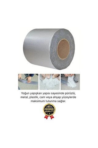 Premium Su Sızdırmaz İzolasyon Çatlak Boru Tamir Çamur Bandı Isıya Dayanıklı Sakız Bant 48 Mm X 2 Mt