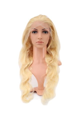 Gerçek Front Lace Dalgalı Platin Tül Peruk - 75-80cm