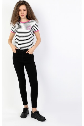 Colin's 760 Dıana Yüksek Bel Dar Paça Super Slim Fit Siyah Kadın Jean Pantolon CL1048676_Q1.V1_DN06933 Siyah