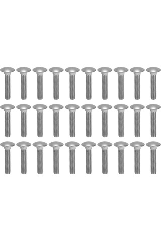 30pcs M8x40 Stainless Carriage Bolts Dın 603 Standart