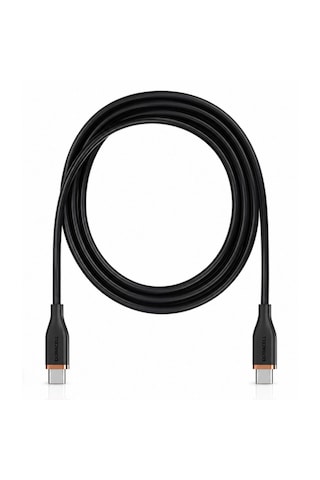 Duracell 2m Usb-c To Usb-c 100w Yumuşak Dokulu Silikon Data Kablosu - Siyah