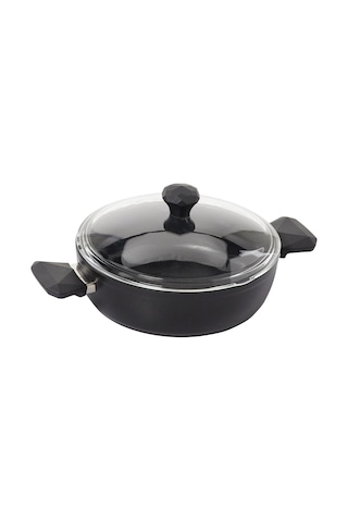 Tr Taç Pierre Cardin 1500023290 7 Parça Diamond Cook Graniks Tencere Seti, Siyah Genel