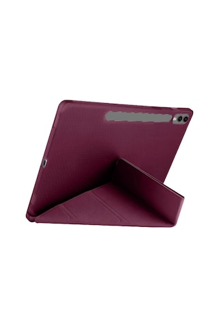 Samsung Galaxy Uyumlu X510 Tab S9 Fe 11 Kılıf Kalemlikli Mars Tablet Kılıfı - Mürdüm Diğer