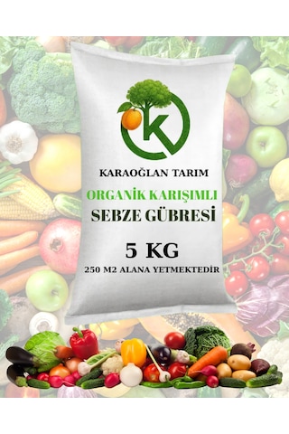 Sebze Gübresi Organomineral Katı Granül Domates Biber Salatalık G