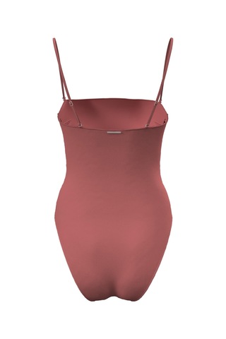 Calvin Klein Kadın Straplez Dusty Cedar Tek Parça Mayo-13390 Dusty Cedar