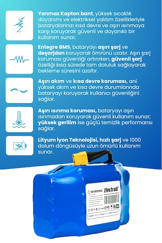 Drift Car Bataryası 36v 4.400mah Standart Kapasite