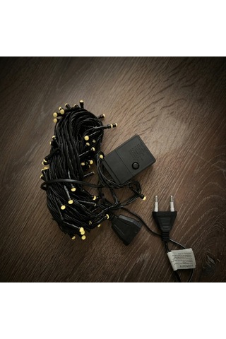 10m 100 Led Damla Uçlu Gün Işığı Siyah Kablo