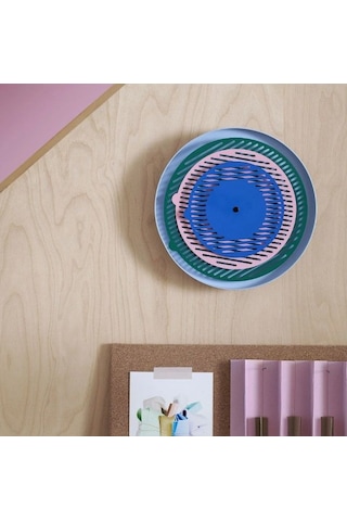 Ikea Tesammans Duvar Saati 21 X 5 Cm Lacivert - Yeşil - Pembe