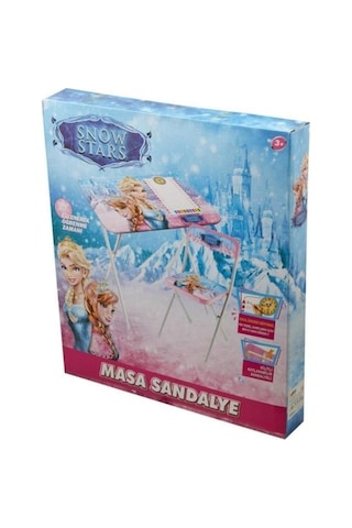 Masa Ders Çalışma Masası Sandalye Snow Star Çalışma Masası