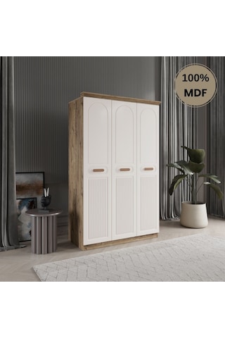 Pera 3 Kapak Mdf Gardırop Aytaşı