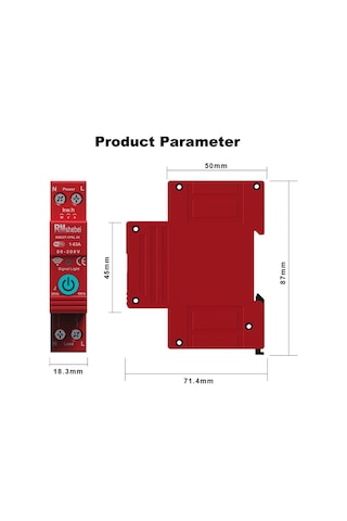 Konesam Akıllı Wi-fi Mcb Kesici - Tuya App İle Uzaktan Kontrol, Ses Komutu, Enerji Takip, Otomatik Yeniden Bağlama 112 Karakter