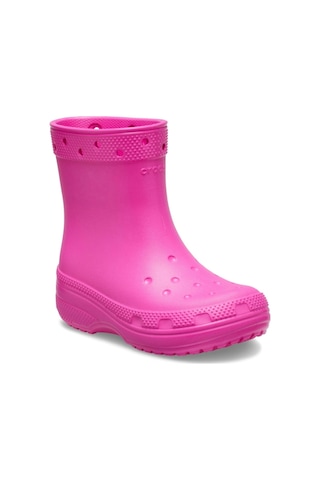 Crocs Croc 208544-6ub Classıc Boot Çocuk Kışlık Çizme Bot Pembe