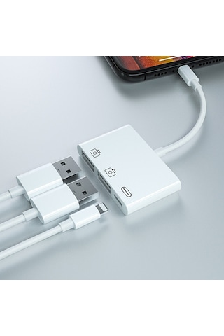 Ally 3In1 Apple iPhone  Uyumlu iPad Lightning To Usb Kamera Okuyucu