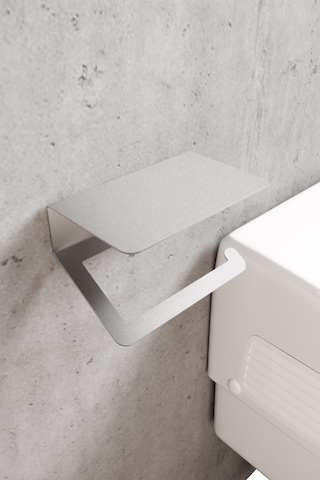 Zift Unique Paslanmaz Çelik Tuvalet Telefon Raflı Kağıdı Askısı