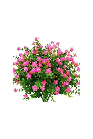 Yapay Çiçekçiniz Lila Renkli Dekor Yapay Yeşillik Demeti pembe