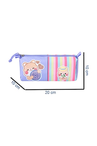 Muggle 3 Bölmeli Funny Okul Sırt Çanta Seti Çanta+beslenme Çantası+kalemlik Lila