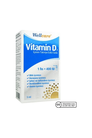 Wellcare   Vitamin D3 400 Iu 5 Ml Sprey