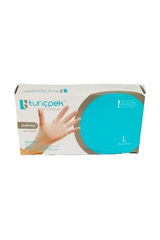Tunçpek Vinil Pudrasız Eldiven 100'lü L