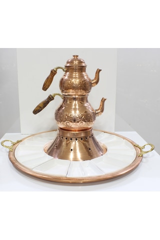Bakır Kahvaltı Servis.Sunum Seti.
