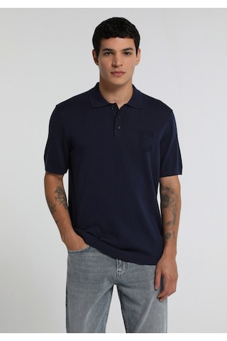 Colin's Colins Regular Fit Polo Yaka Jakarlı Erkek Lacivert Kısa Kol Kazak Cl1081649 Q1.v2 Nav