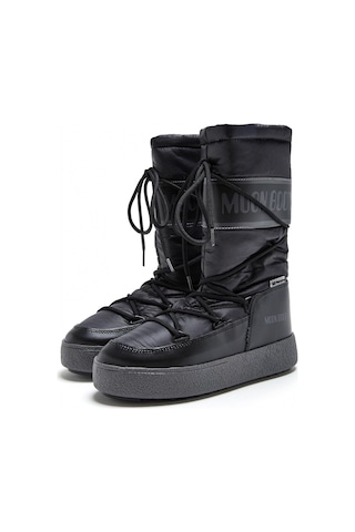 Bot Kar Kadın 24500700-001 Moon Boot Ltrack High Nylon Wp Black Siyah