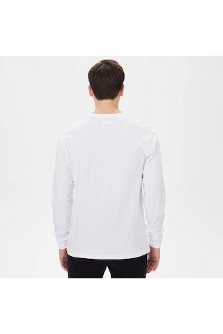 Columbia Cs0354 Csc Basic Erkek Uzun Kollu T-shirt Beyaz