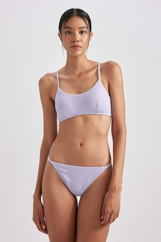Defacto Fall in Love Regular Fit Simli Kumaş Bikini Üstü B0382AX23HSPR33 Mor