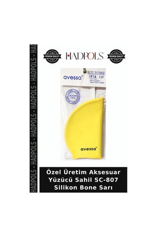 Özel Üretim Aksesuar Yüzücü Sahil Sc-807 Silikon Bone Sarı