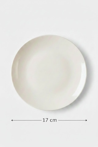 12'li Valencia Düz Tabak 17cm Krem Rinart