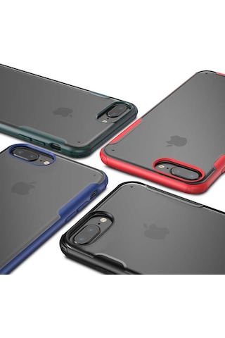 Apple Uyumlu iPhone 7 Plus Kılıf Zore Volks Kapak-Siyah
