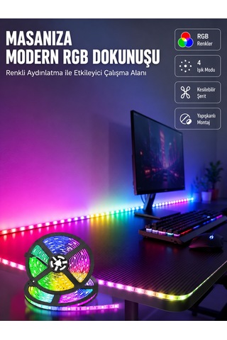 5 Metre Kumandalı Su Geçirmez Şerit Led 1