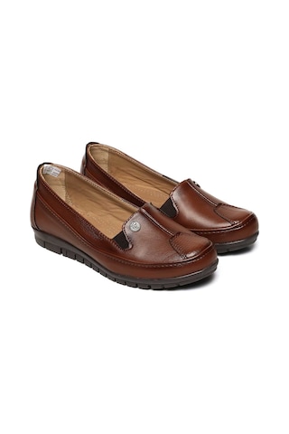 Bestello Bağcıksız Termo Taban Comfort 018-m127-24k Kadın Ayakkabı Taba