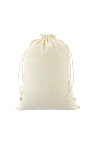 40x50 Large 5 Adet Bakliyat Saklama Torbası Çok Amaçlı Kese Krem